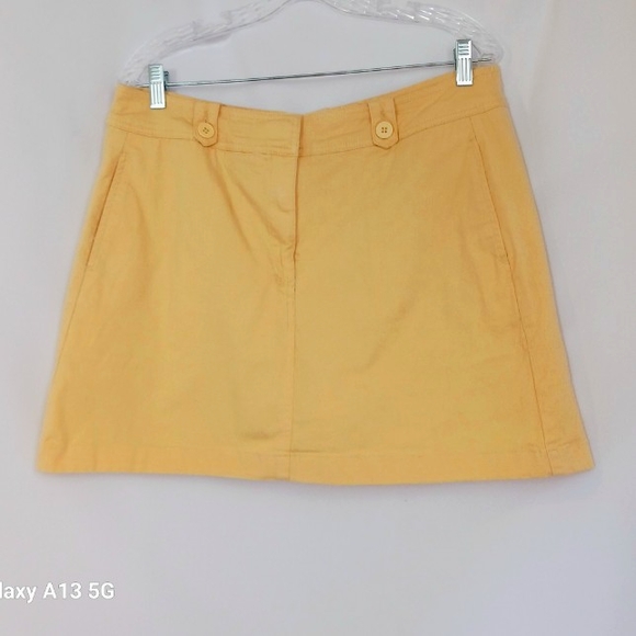 Aldo Trevi Women's Yellow Skirt Skort Sz 12 - Picture 2 of 9